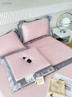 Набор постельного белья с Одеялом из ткани Тенсель - Розовое